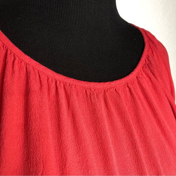 J Jill bright pink cold shoulder long sleeve top size Large - Picture 3 of 15